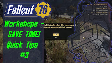 Fallout 76 Workshops – Quicker, Easier and Less Grind