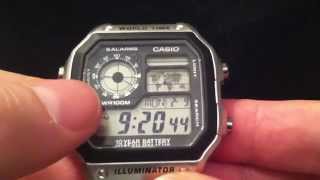 Casio AE-1200 WHD-1AVEF World Time Watch YouTube