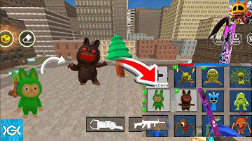 Nextbots in playground mod updated new labubu cursed ling gang moon melon 😱 chasing nextbots 🔥