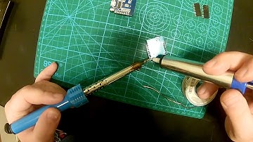 Wemos D1 Mini and  battery shield headers soldering