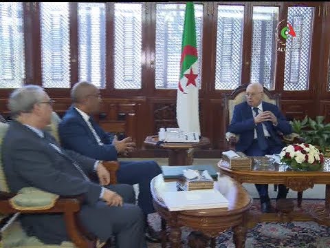 Bensalah s'entretient avec le Premier ministre Bédoui- Canal Algérie ??.