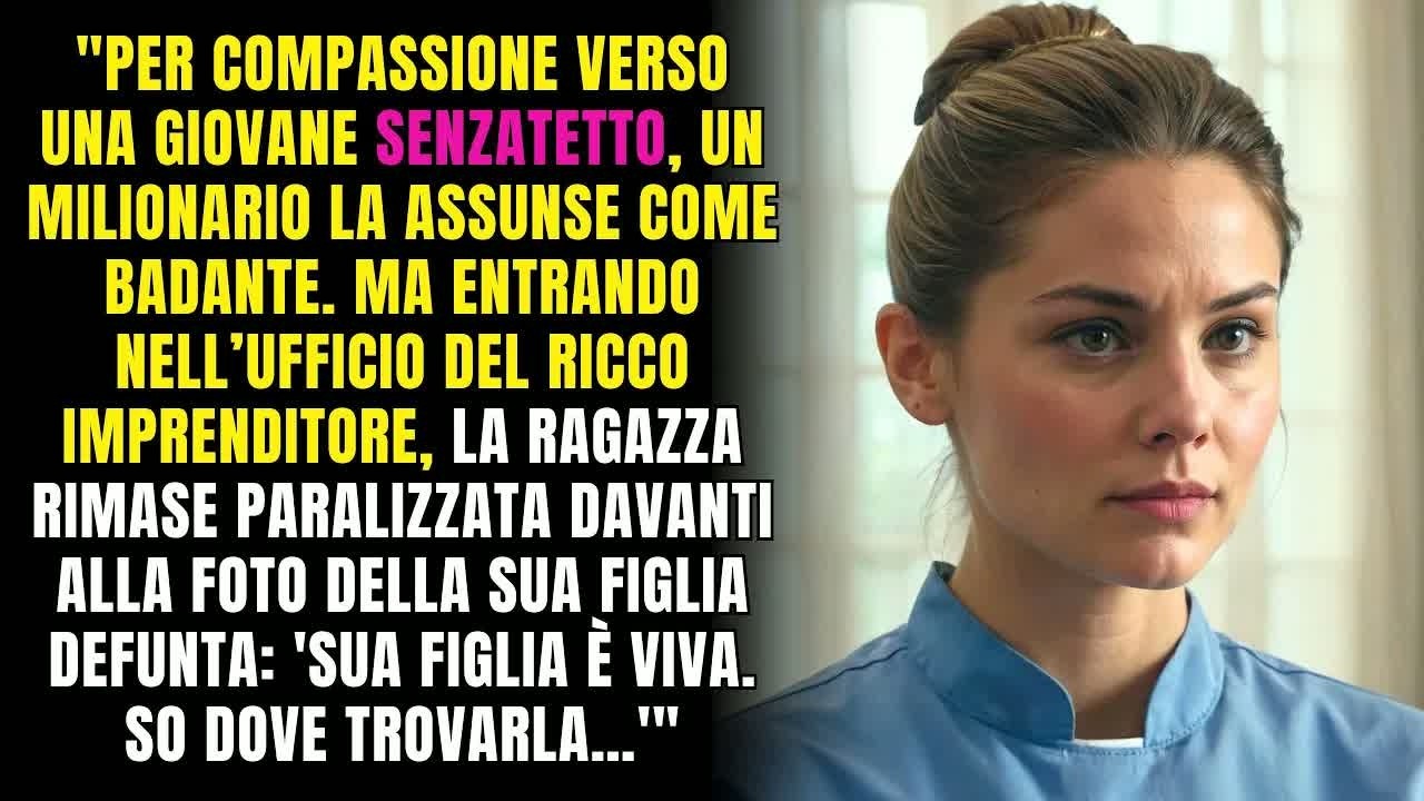 🔴Vedendo la foto della figlia defunta di un uomo ricco, lei sussurrò： ＂Sua figlia è viva  So do