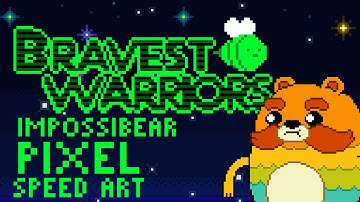 Bravest Warriors Impossibear Pixel Speed Art by PXLFLX