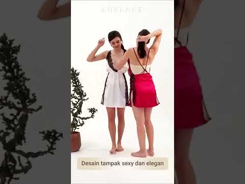 Premium Lingerie Sexy Satin Baju Tidur Wanita Dewasa Seksi Piyama #shorts