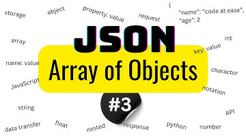 [#3] JSON | Array of Objects | Explained with real life examples | JSON