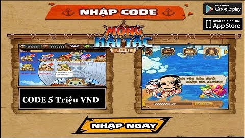 VIPCODE 5 Triệu VNĐ, Nhập CODE Mộng Hải Tặc game One Piece Chính thức ra mắt hôm nay