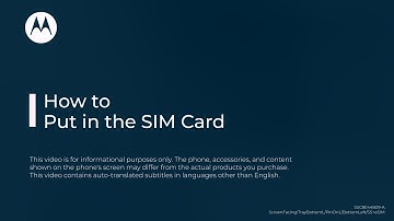 How to put the SIM card into your motorola edge 50 neo/edge 60 neo/ThinkPhone 25 single SIM phone