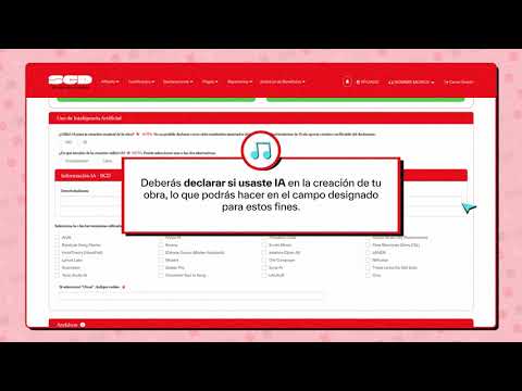 How to declare your works in SCD through Web Services: Step-by-step tutorial