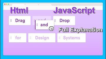 Drag and Drop using Html Css and Javascript