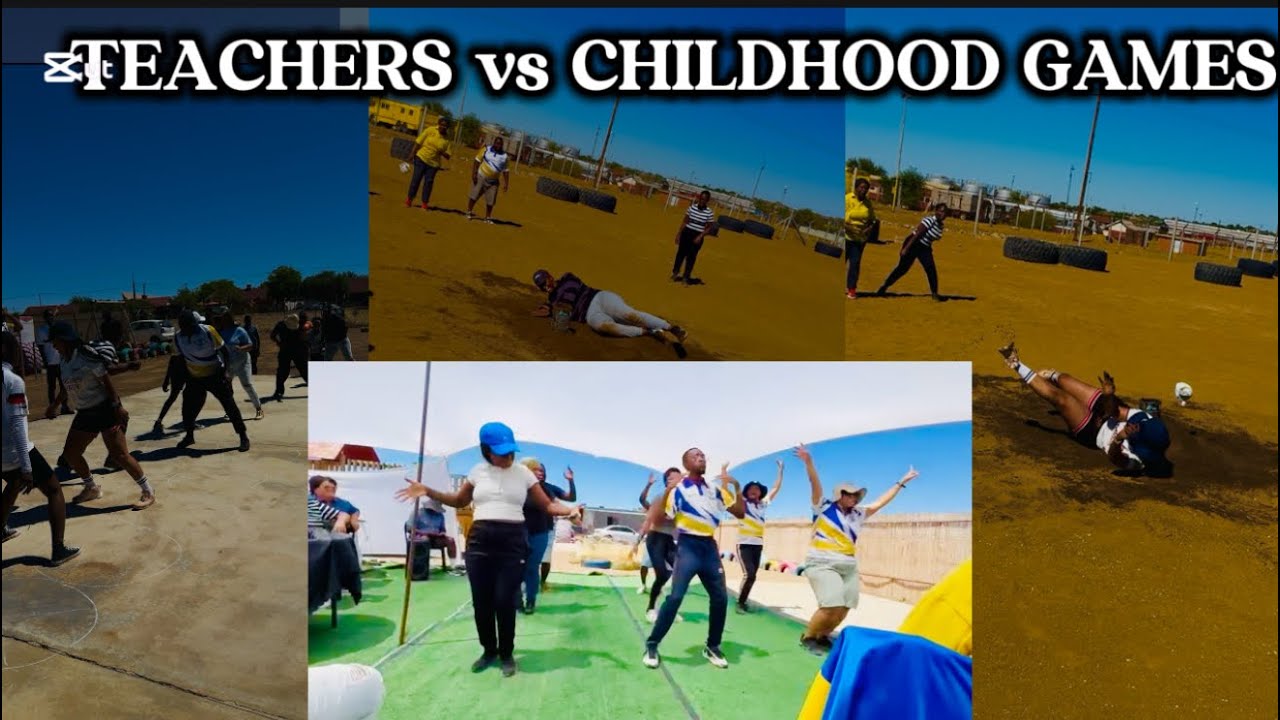 Teachers vs Childhood Games 😂PK de Villiers S.S  Goes Crazy! | Namibia School Team Building#viral 