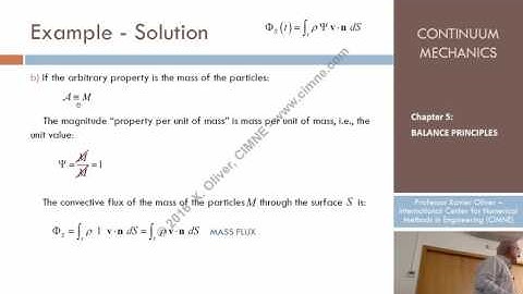 Continuum Mechanics - Ch 5 - Lecture 3 - Convective Flux or Flux by Mass Transport