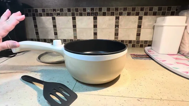 Dezin Hot Pot Electric Upgraded, Non Stick Sauté Pan, Rapid Noodles Electric Pot, 1 5L Mini Portable