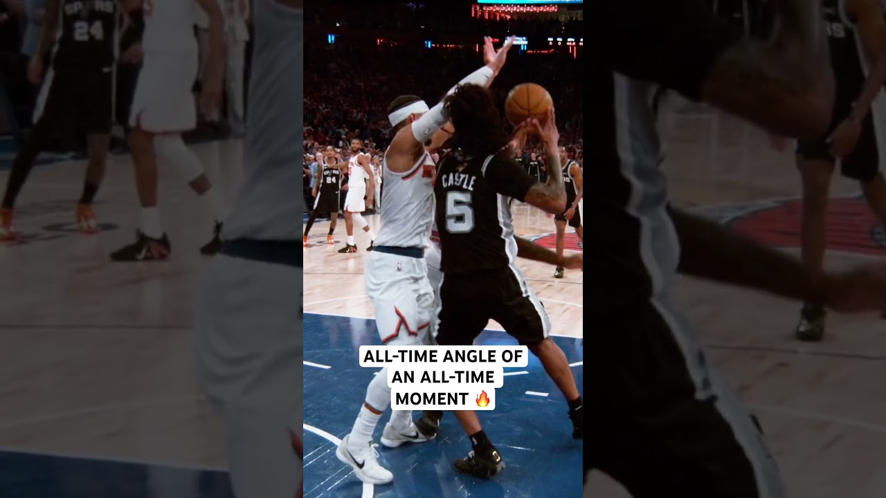 Slow Motion Angle of Karl-Anthony Towns’ Fingertip Deflection vs. Spurs