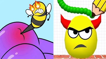 Help Monster 2 Tricky Puzzle vs Draw To Smash - Satisfying ASMR Gameplay