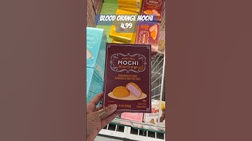 NEW Blood Orange Mochi at Trader Joe’s #traderjoes #grocery #dessert #mochi #frozen #food #foodie