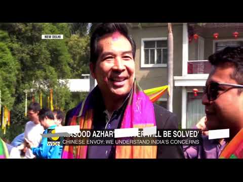 Chinese envoy Luo Zhaohui celebrates Holi in New Delhi