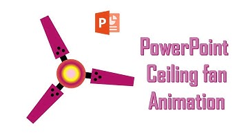How to make make a ceiling fan in PowerPoint with animation