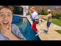 Bungee Jump Prank on Blindfolded Wife!! (Funniest CLIP)