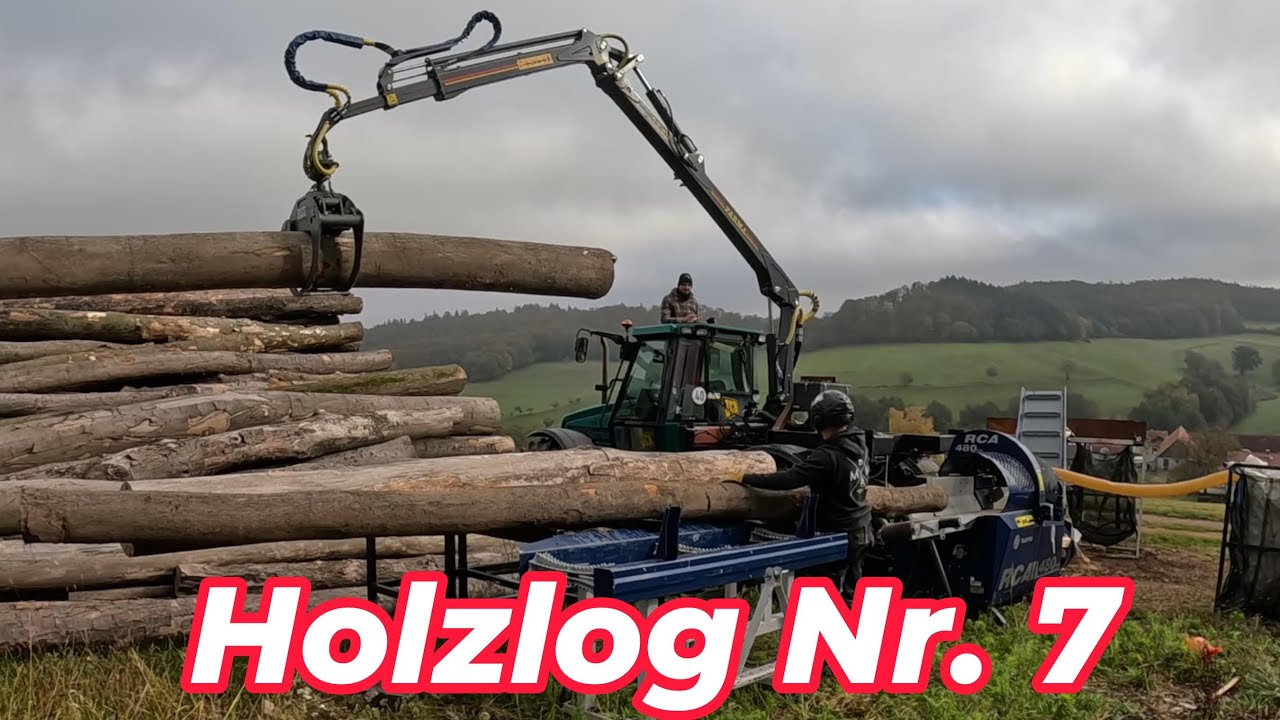 Holzspalten Next Level! Der Tajfun RCA 480 Joy am Fastrac – So läuft es rund !