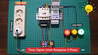 Tutorial Setting Timer Digital Untuk Rangkaian 3 Phase | Simple Project