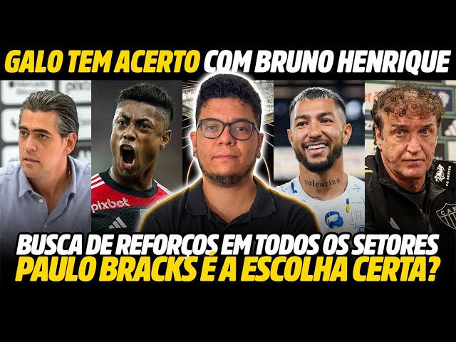 GALO TEM ACERTO COM BRUNO HENRIQUE • GALO BUSCA +4 REFORÇOS • BRACKS É NOME? E+ NOTÍCIAS DO GALO