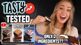 I Tried Making the TASTY 20-Ingredient vs. 2-Ingredient BROWNIES!!
