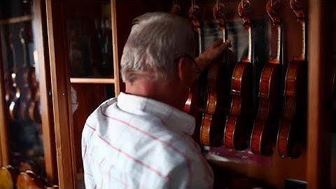 Watch: Award-winning violin maker made his first instrument for his son