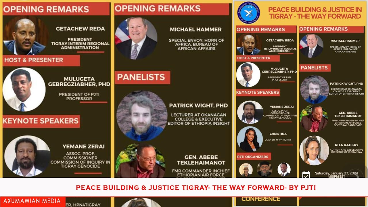PEACE BUILDING & JUSTICE TIGRAY- THE WAY FORWARD- BY PJTI
