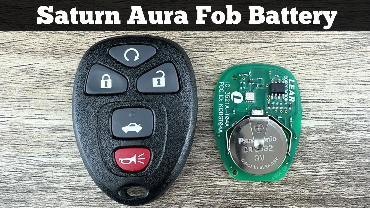 2007 - 2010 SATURN AURA Remote Key Fob Battery Replacement - How To DIY