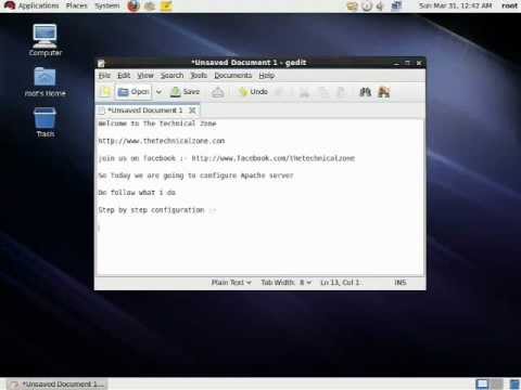 how to install apache server in red hat linux - YouTube