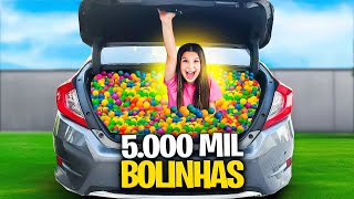 TRANSFORMEI O CARRO DO MEU PAI EM UMA PISCINA DE BOLINHAS *fiquei de castigo?