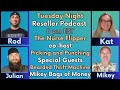 Reseller podcast live nurse flipper picking  punching bearded thrift machine  mikey bags of money