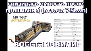 Смогли восстановить отдачу ВВБ Chevrolet Volt 7,5 - 10,5 kwh!