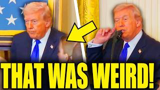 Confused Trump Walks Away From Speech As Press Shout At Him