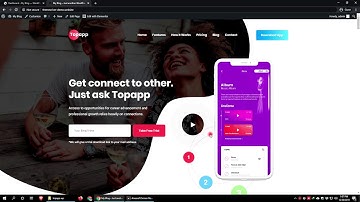Topapp App Landing WordPress Theme