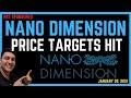 PRICE TARGETS HIT!!! Nano Dimension Price Targets met before end of week!