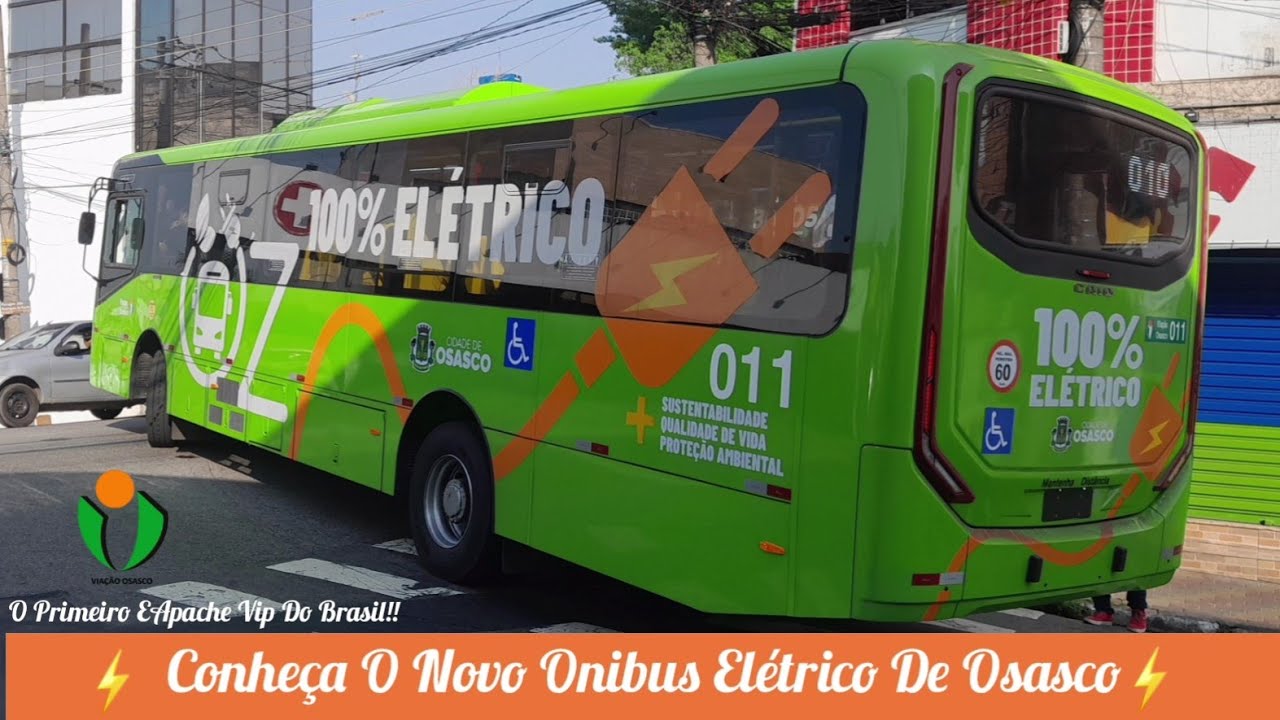 Conheça O Novo Onibus Elétrico De Osasco - Uma Volta No Caio Apache Vip 5 Elétrico Volks De Teste!!