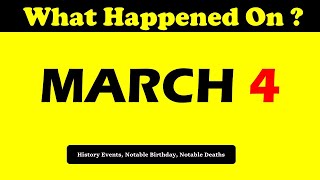 Celebrity March 3 Highlights: Significant Events, Famous Birthdays & Notable Deaths Wealth