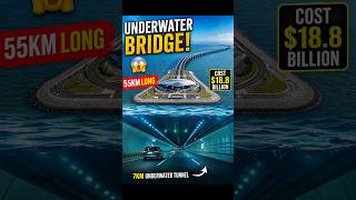 "China Built a Bridge Under the Ocean! 🌊😱 | 55KM Engineering Wonder"#shorts #shortvideo
