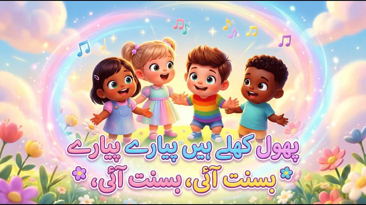 بسنت آئی 🌼 | بچوں کی نظم | پیلی دھوپ، پھول اور خوشیاں | Kids Urdu Rhyme | Echoes of the Soul