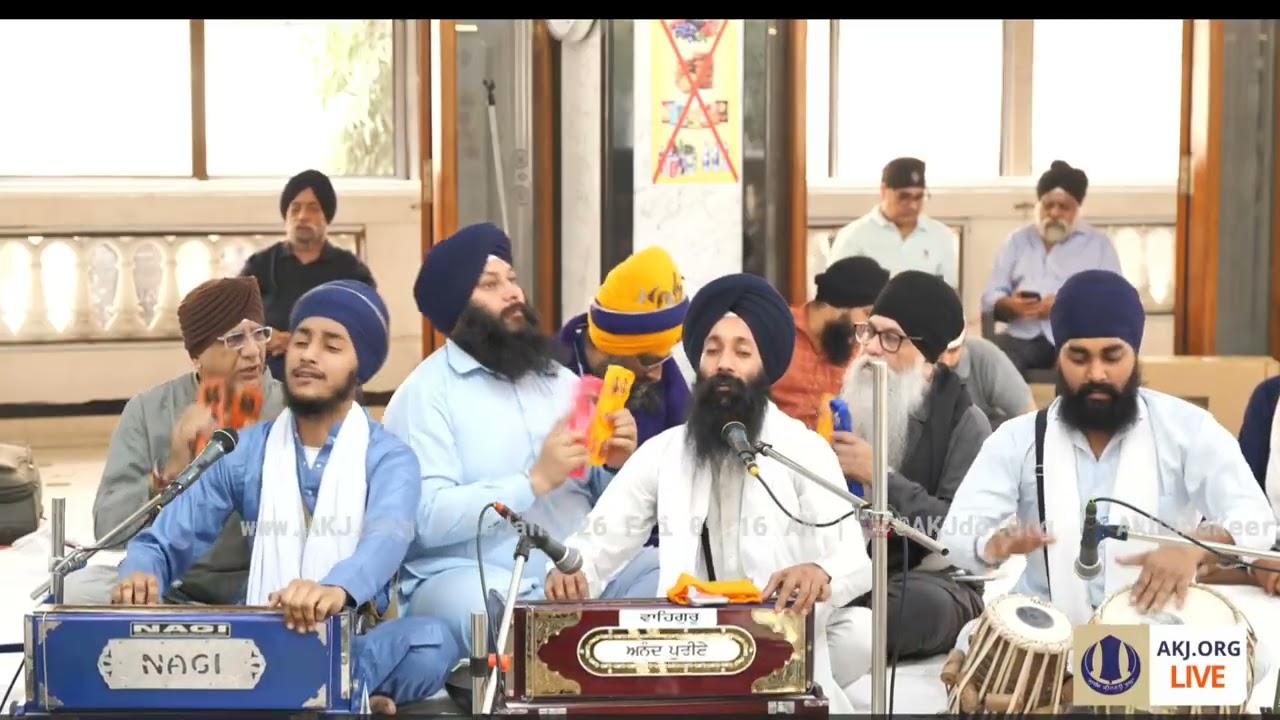 AKJ Mumbai |Day 3| Morning kirtan Hazri Bhai Ramanpreet Singh Navi (Patiala) January 2026