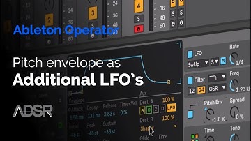 Ableton Operator - Using the pitch envelope as a additional LFO