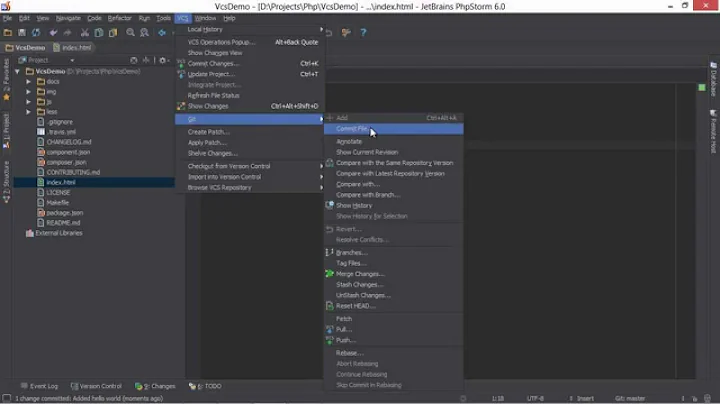 Version Control Systems Support in PhpStorm - PhpStorm Video Tutorial