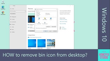 How to remove recycle bin icon from desktop in Windows 10?
