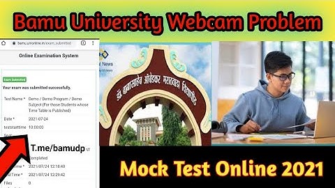 BAMU University Most Test Online problem ll Webcam Problem ll BAMU #University #Update #BAMU #Result