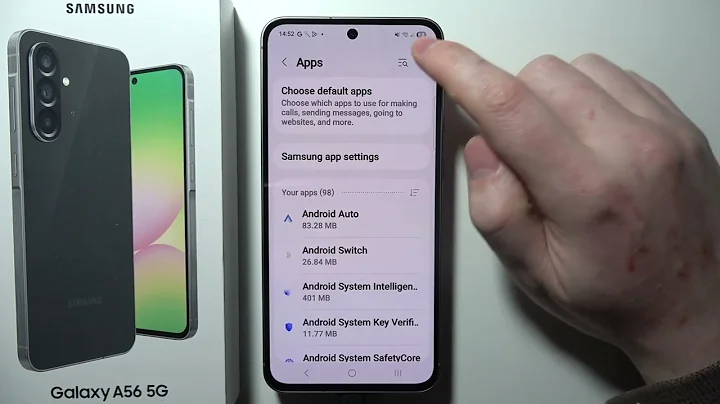 SAMSUNG Galaxy A56 5G: How to Reset App Preferences