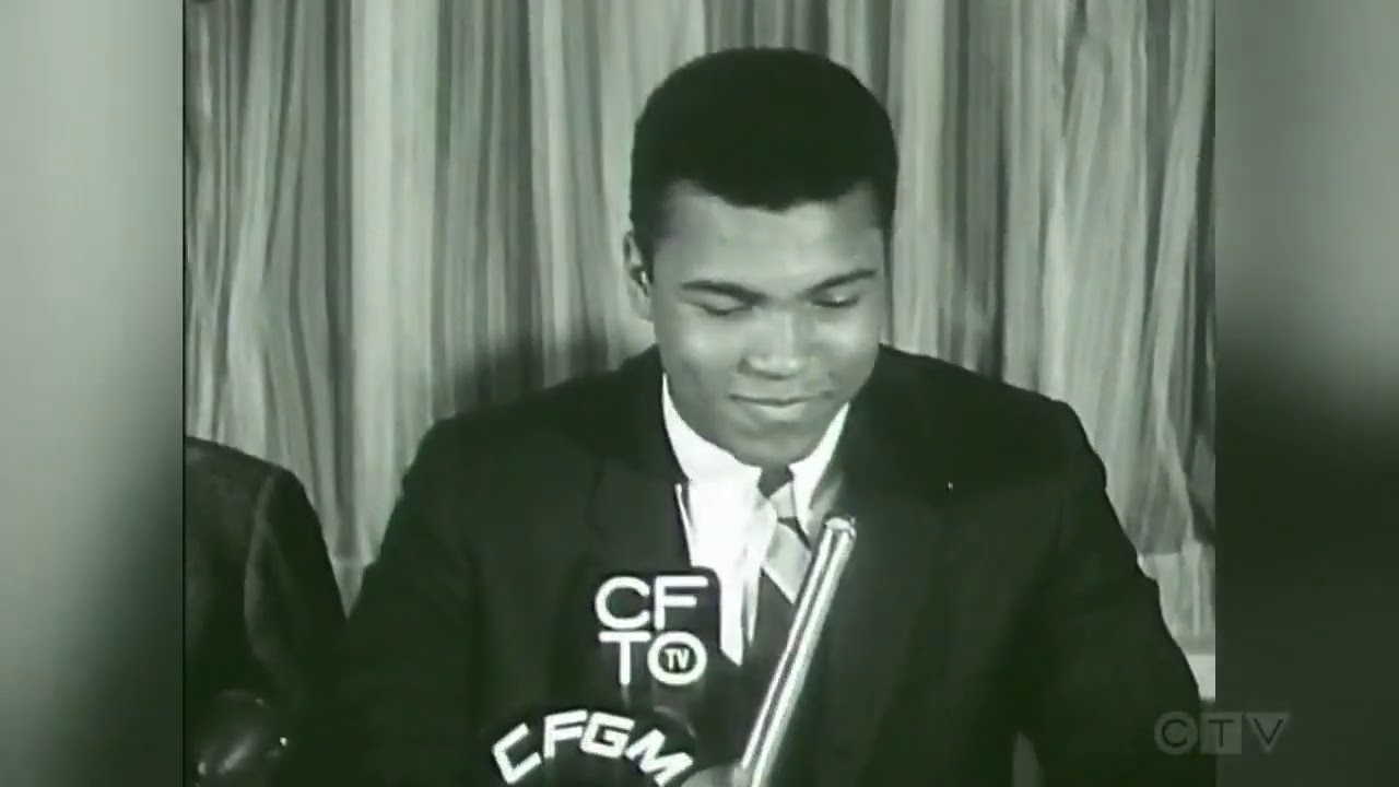 1963: George Chuvalo interrupts Muhammad Ali's press conference
