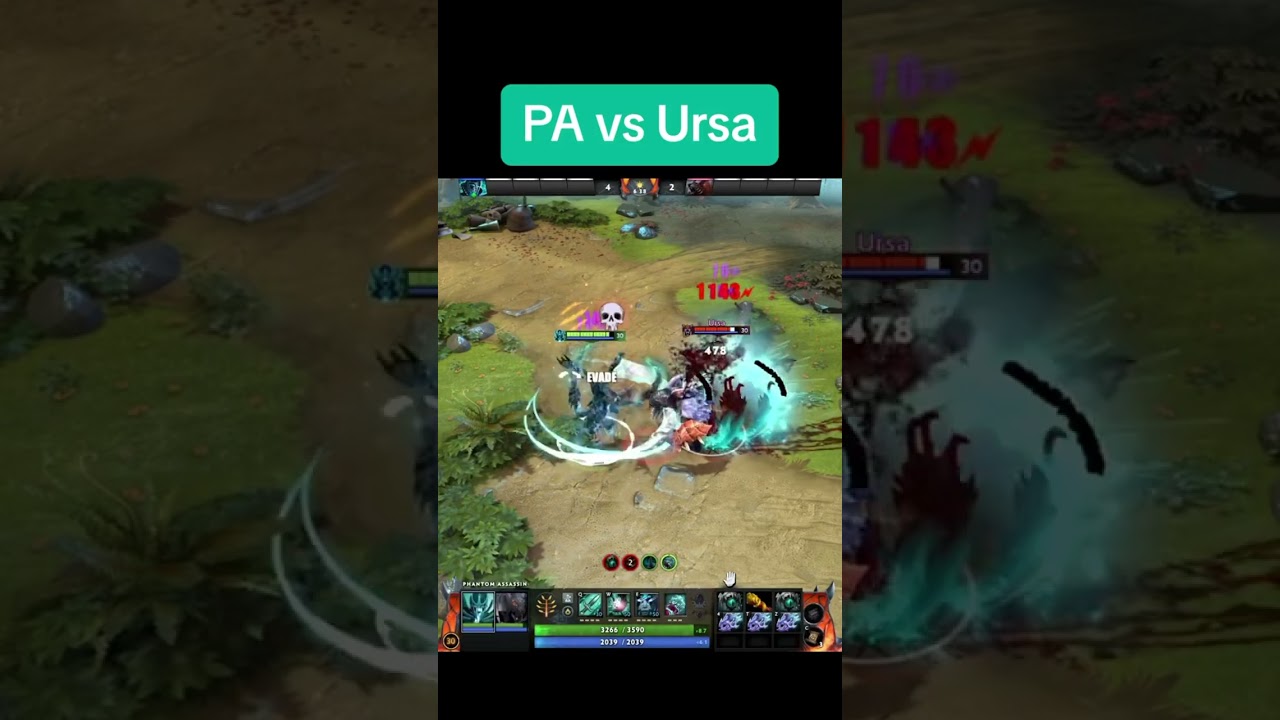 Phantom Assassin vs Ursa 