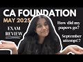 how did my CA foundation exam go? *failed in maths?*🫠EXAM REVIEW