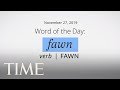 Word Of The Day: FAWN | Merriam-Webster Word Of The Day | TIME